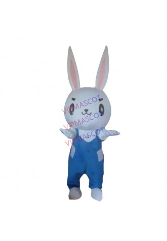 Xmas Rabbit Cosplay Easter Bunny Mascot Costume Suit Fancy Dress Outfit Adult Sz
