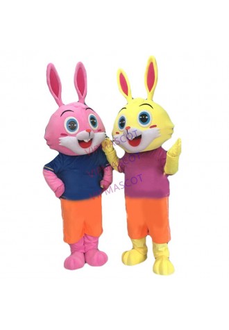 Sports Rabbit Mascot Costume Cartoon Cosplay Performance Fancy Dress Adults Suit