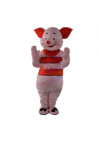 Cute Pink Piglet Pig Cartoon Mascot Costume Fancy Party Dress Free Ship Adult