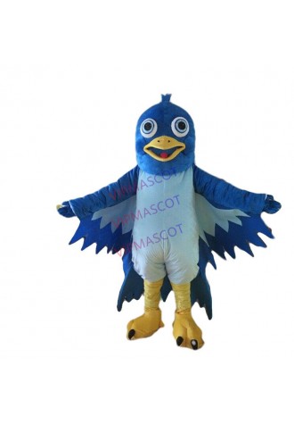 Halloween Little Blue Bird Mascot Costume Party Game Outfits Clothing Carnival