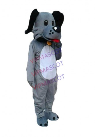 The New Gray Dog Adult Mascot Costume For Festival Unisex Free Shipping