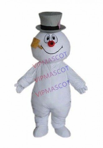 New listingFrosty White Snowman Mascot Costume Cosplay Fancy Dress Adults Cartoon Parade US