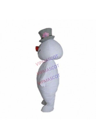New listingFrosty White Snowman Mascot Costume Cosplay Fancy Dress Adults Cartoon Parade US
