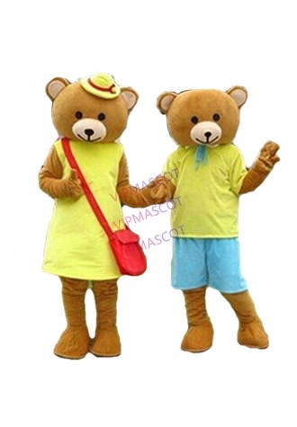 New Bear Mascots Costume Festival Wedding Dress Party Clothing Fancy Dress Adult