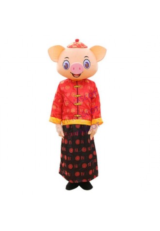 Pig Mascot Costume Party Birhtday Cosplay Outfits Game Adult Sport Dress Parade