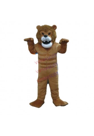 Halloween Adult Brown Lion Mascot Costume Cosplay Party Clothing Carnival Adult