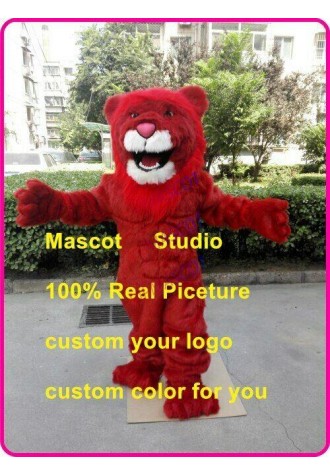 Lion Mascot Costume Cosplay Party Fancy Dress Outfit Advertising Halloween Adult