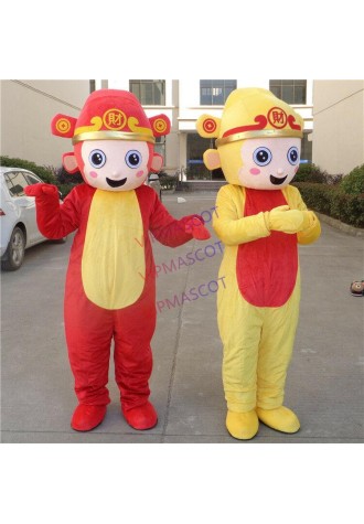 Unisex Dress Monkey Mascot Costume Animal Suit Parade Party Outfit Cosplay Adult