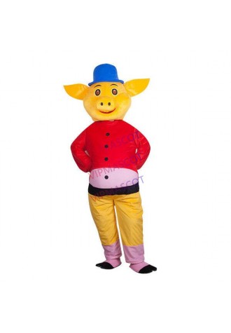 Birhtday Sun Pig Costume  Halloween Mascot Party Outfit Game Adults Dress