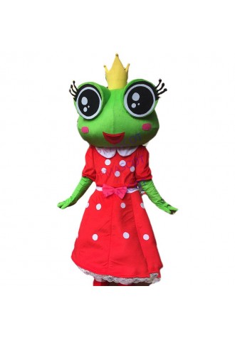 New Frog Cartoon Mascot Costume Cosplay Adult Fancy Dress Outfit Suit Gift