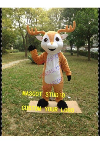 Deer Mascot Costume Cosplay Party Game Dress Outfit Advertising Halloween Adult