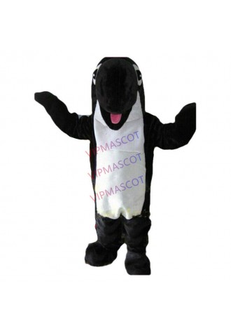 Black Whale Orca Mascot Costume Cosplay Party Game Dress Outfit Halloween Adult