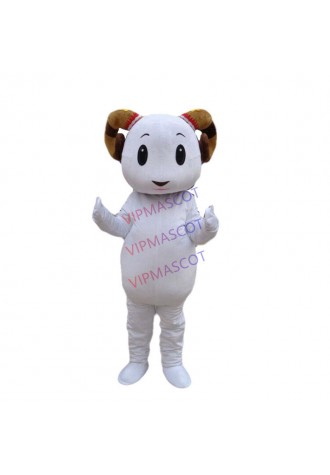 Halloween Sheep Mascot Costume Carnival Advertising Milk Parade Suit Xmas Outfit