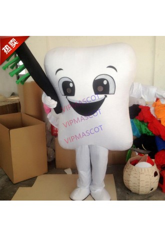 Tooth Mascot Costume Cosplay Party Game Dress Outfit Advertising Halloween Adult