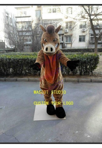 Boar Wild Pig Mascot Costume Cosplay Party Game Dress Outfit Halloween Adult