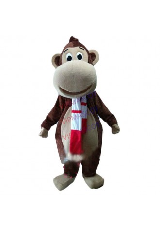 Monkey Mascot Costume Suit Cosplay Party Fancy Dress Outfit Advertising Adults