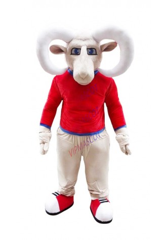 Bighorn Mascot Costume Suit Cosplay Party Game Dress Outfit Halloween Adult News