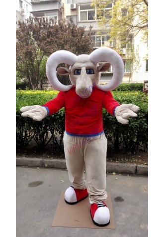 Bighorn Mascot Costume Suit Cosplay Party Game Dress Outfit Halloween Adult News