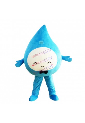 Blue Water Drop Mascot Costume Suit Cosplay Party Fancy Dress Halloween Adults