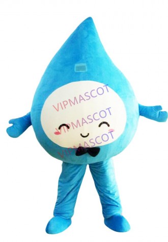 Blue Water Drop Mascot Costume Suit Cosplay Party Fancy Dress Halloween Adults