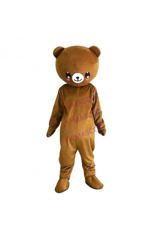 Dark Brown Heart Bear Mascot Costume Cosplay Cartoon Party Fancy Dress Parade US