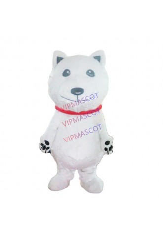 Halloween White Bear Mascot Costume Cosplay PartyOutfits Clothing Carnival Adult
