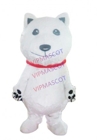 Halloween White Bear Mascot Costume Cosplay PartyOutfits Clothing Carnival Adult