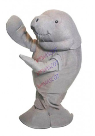 ADS Zoo Manatee Mascot Costume Adult Sea Lion Costplay Fancy Dress Unisex Parade