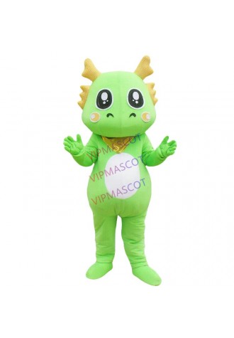 Green Dragon Mascot Costume Suit Adult Party Carnival Fancy Dress Parade Outfits