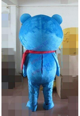 Halloween Foam Blue Bear Mascot Costume Cosplay Party Clothing Carnival Adults