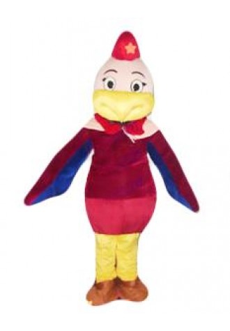 Red Bird Chicken Cosplay Animal Outfit Turkey Cock Mascot Costume Cartoon Unisex