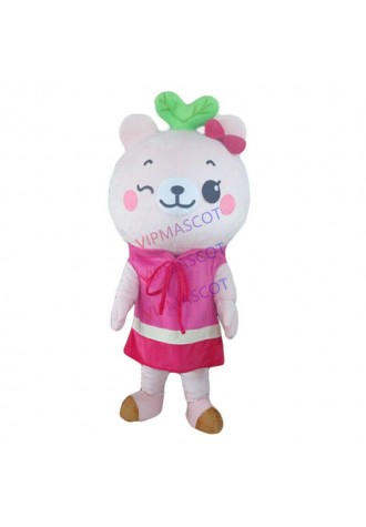 Halloween Lovely Pink Mascot Costume Cosplay Party Clothing Carnival Adults