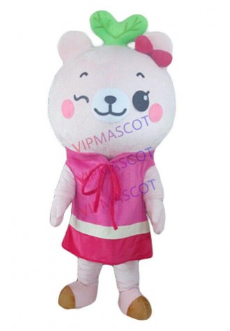 Halloween Lovely Pink Mascot Costume Cosplay Party Clothing Carnival Adults