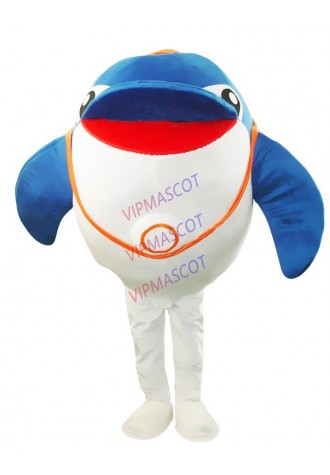 Dolphin Mascot Costume Suit Cosplay Party Fancy Dress Outfit Halloween Adults US
