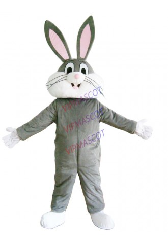 Grey Rabbit Cosplay Mascot Costume Suit Cosplay Party Fancy Dress Outfit Adults
