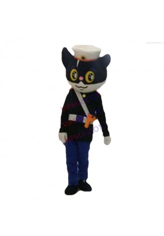 Mr Black Cat Mascot Costume Cartoon Cosplay Parade Suit Party Animal Stages