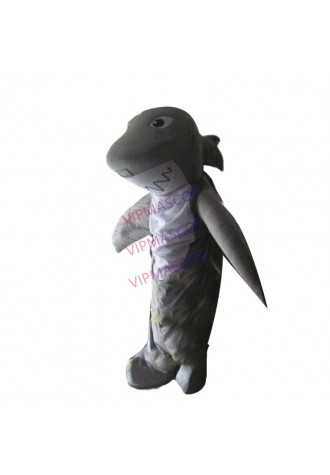 Grey Shark Mascot Costume Suit Cosplay Party Game Dress Outfit Halloween Adult