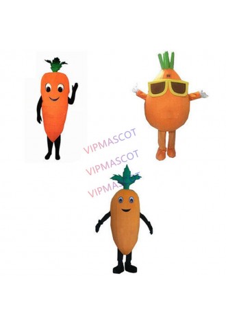 Halloween Carrot Mascot Costume Cosplay Party Outfits Clothing Carnival Adults
