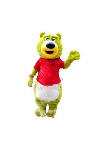 Green Bear Mascot Costume Suit Cosplay Party Game Dress Outfit Halloween Adult