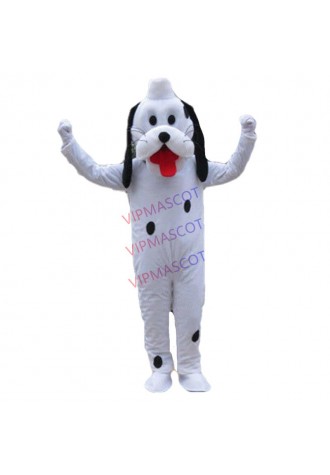 White Pluto Costume Dog Mascot Parade Outfits Cartoon Cosplay Adult Dress A