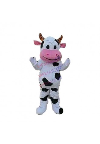 Milk Cow Mascot Costume Fancy Dress Suit Cosplay Party Outfit Halloween Adults