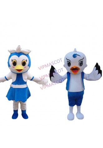 Seagull Mascot Bird Dress Adult Party Seabird Costume Suit Cosplay Animal Outfit