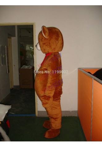 Halloween Brown Bear Mascot Costume Cosplay Party Dress Clothing Carnival Adults