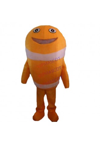 Dolphin Mascot Orange Fish Costume Adult Deep Sea Outfit Animal Cosplay Suit ADS