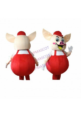 Pig Mascot Costume Cosplay Party Game Dress Outfit Advertising Halloween Adult