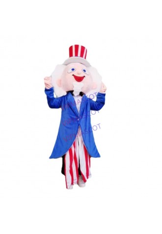 Halloween Uncle Sam Mascot Costume Cosplay Party Dress Clothing Carnival Adults