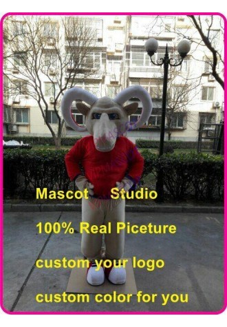 Bighorn Mascot Costume Suit Cosplay Party Game Dress Outfit Halloween Adult New