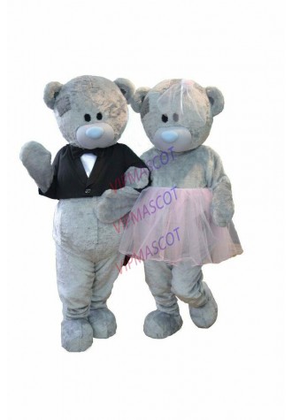 Teddy Bear Mascot Costume Halloween Cosplay Carnival Party Fancy Dress Outfits