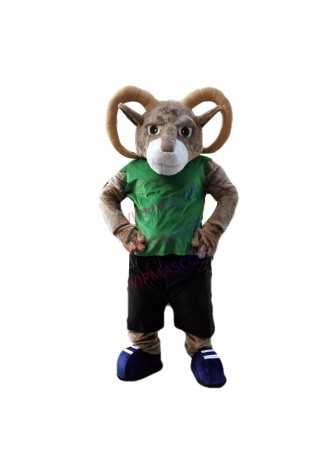 Bighorn Mascot Costume Suit Cosplay Party Game Dress Outfit Halloween Adult 2019
