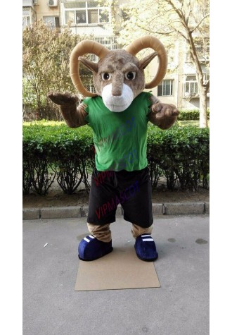 Bighorn Mascot Costume Suit Cosplay Party Game Dress Outfit Halloween Adult 2019